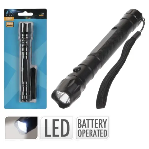 Aluminium-Taschenlampe (Blisterpackung)