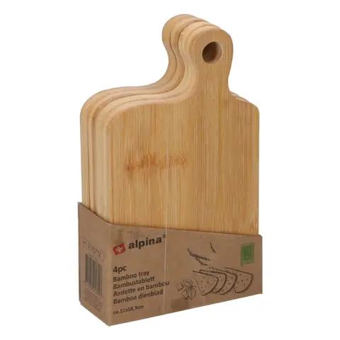 Bamboo tray  4pc