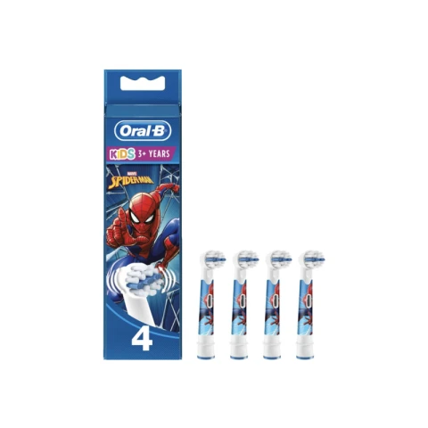 ORAL-B Pro Kids - Bürstenköpfe - Mit Spiderman - 4 Stück