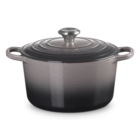 Le Creuset Profi-Kasserolle, rund, emailliertes Gusseisen, 24 cm, Schiefergrau