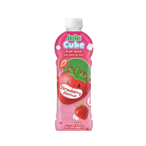 [Produit à date courte]Jele Cube Nata De Coco Boisson Saveur Fraise 320 mlDate de péremption2025/11/3