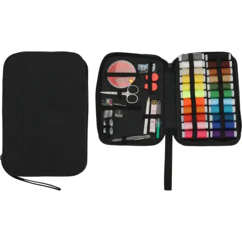 47 Pieces Needle and Thread Kit Needle Case Scissors Tweezers Tape Measure Sewing Kit Mending Convenient Travel Supplies Hand Tools
