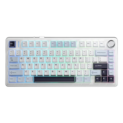 AULA  F75 Wireless Mechanical Keyboard Reaper Switch - Glacier Blue