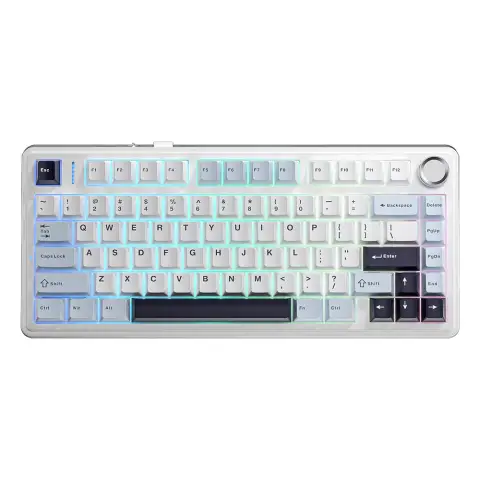 AULA  F75 Wireless Mechanical Keyboard - Glacier Blue