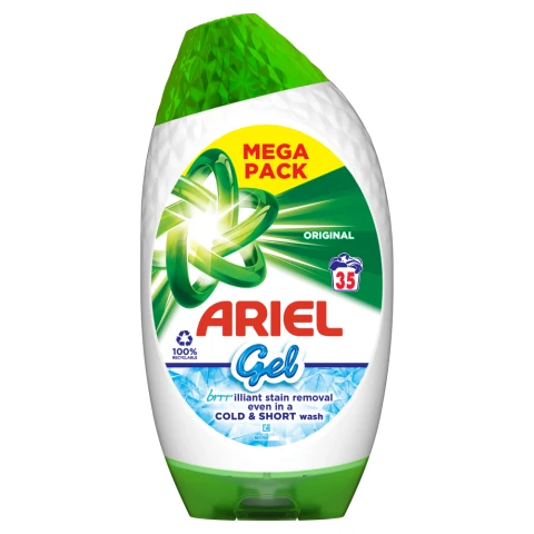 Ariel Washing Liquid Laundry Detergent Original Gel 1.225, 35 Washes