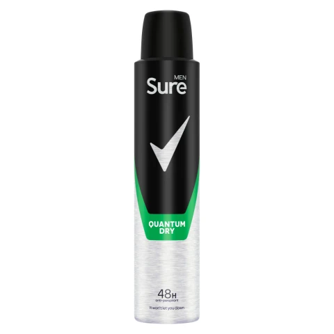 Sure Men  Anti-Perspirant Aerosol Quantum Dry 200 ml