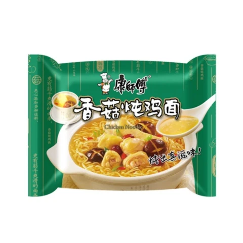 Master Kong Classic Bag Mushroom Stewed Chicken Noodles 101g/Bag 康师傅经典袋香菇炖鸡面101克/袋