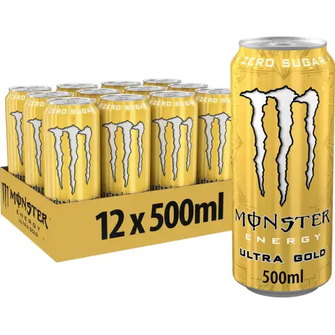 MONSTER Energy Ultra Gold Zéro Sucre 500mlx12