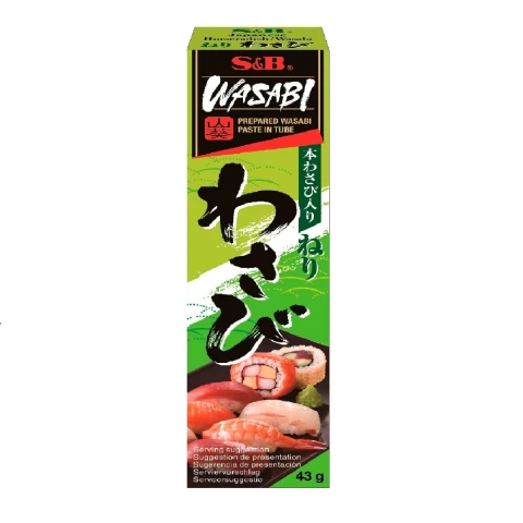 S&B WASABI FLAVOUR HORSERADISH PASTE 43G S&B 芥末酱 43克