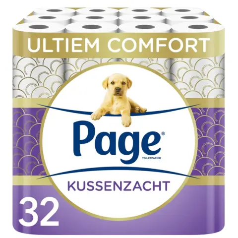 PAGE Toiletpapier - Kussenzacht - 32 rollen