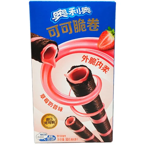 Oreo Cocoa Crisp Rolls-Strawberry 奧利奧可哥脆卷-草莓50g