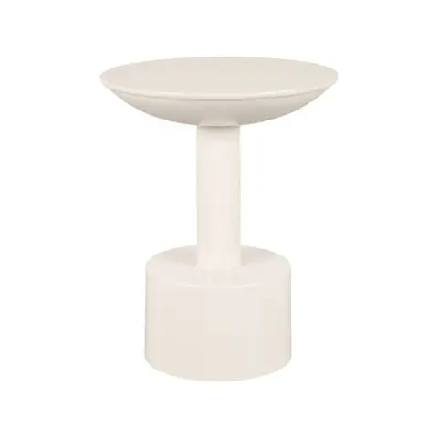 LABEL51 Side Table Rif - Cream - Metal Cream