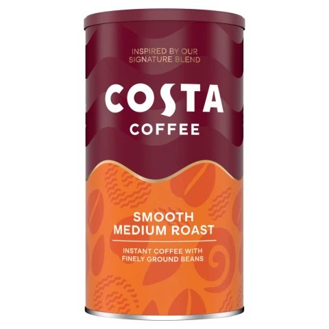 Costa Instant Smooth Medium Roast Coffee 100g