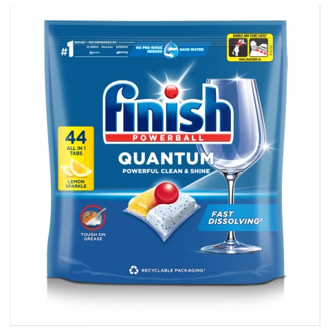 Finish Quantum All in One Dishwasher Tablets Lemon - 44 Tabs