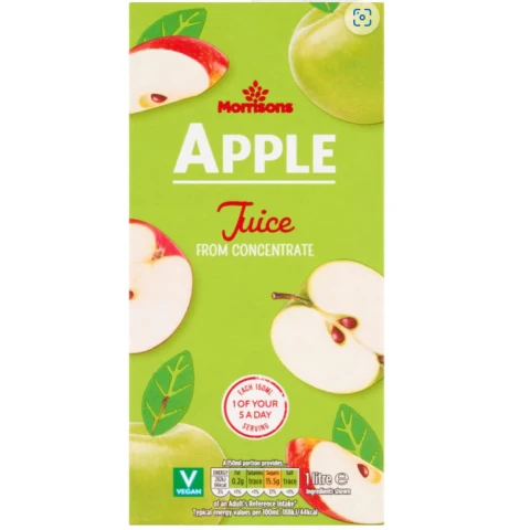 Morrisons Apple Juice 1 litre