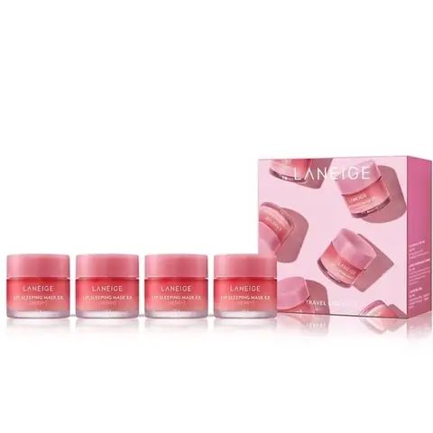 Laneige Lip Sleeping Mask EX Lippenbalsam Schutz Lippenpflegestift Berry Set 4X