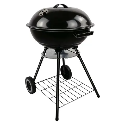 Alpina ronde BBQ 43 cm met deksel + handgreep ST