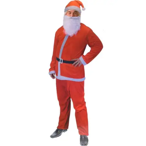 Christmas Suit Christmas Costume Christmas Dress Up - includes Shirt, Hat, Belt, Beard, Trousers
