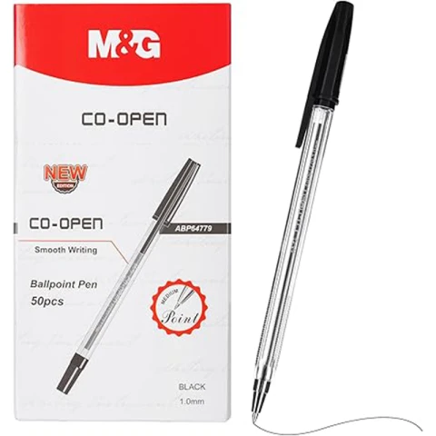 M&G 1.0mm Stick Ball Pen CO-PENInk color:Black single