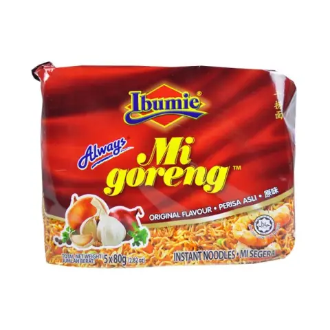 IBUMIE Peris Asli Originalgeschmack 80gX5 Mi Goreng Nudeln