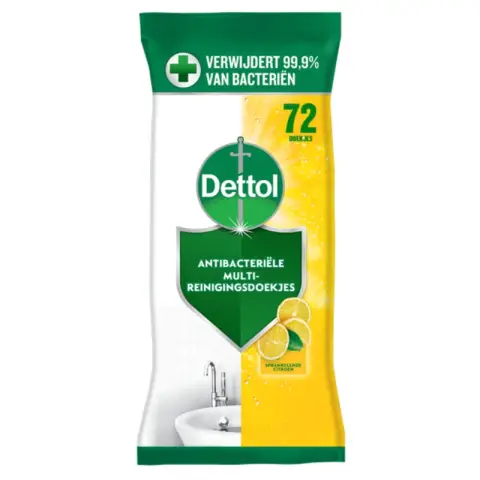 Dettol antibacterial cleaning agent citrus 72 pieces