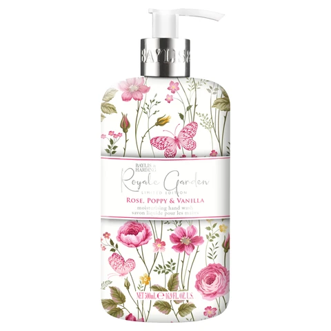 Baylis & Harding Royale Garden Limited Edition Rose, Poppy & Vanilla Luxury Hand Wash 500ml