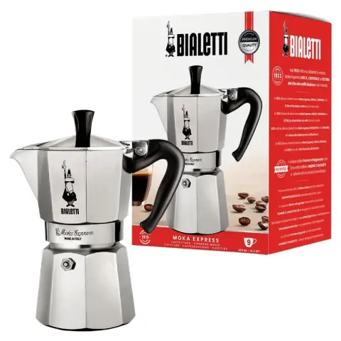 Bialetti Moka Express Mocha Pot Kaffeekanne - Für gasflamme/elektrischen ofen - Zur Zubereitung