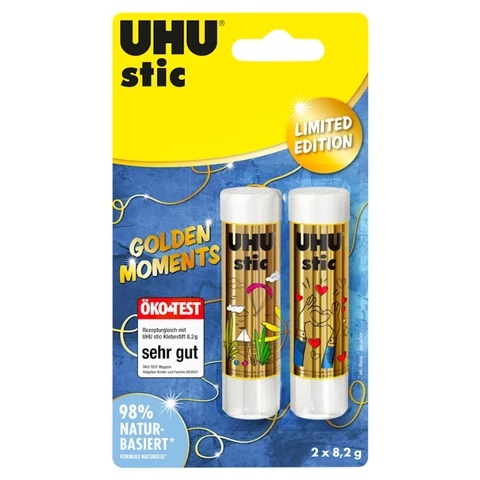 UHU Stic Glue Stick 2 x 8.2g Gold Edition