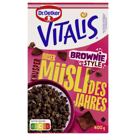 Oetker Vitalis MdJ Knusper Brownie Style 400 g