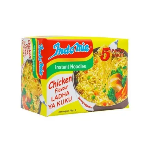 Indomie Instant Noodle Kip 5x70g (EU) Kipsmaak (EU-versie) 5 pakken