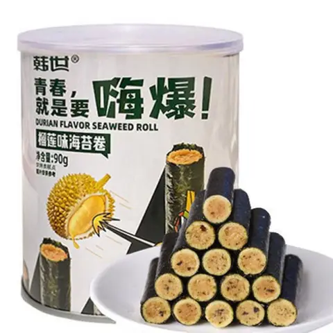 Hann's canned seawood roll in durian flavor 90g