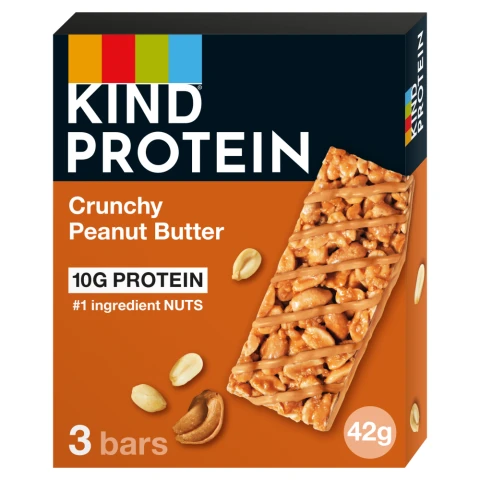 Kind Protein Crunchy Peanut Butter 3 X 42g