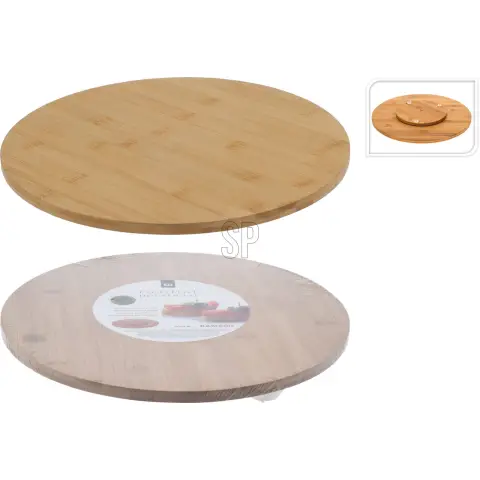 Serving Board Rotating Bamboo