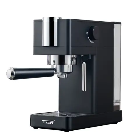 TER 15-bar Espresso Coffee Machine, Built-in Milk Frother, Rapid Heating