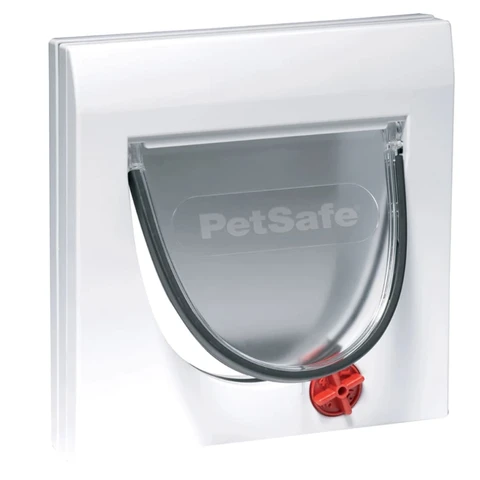 PETSAFE Staywell Chatière classique à verrouillage manuel à 2 positions - Blanc/transparent