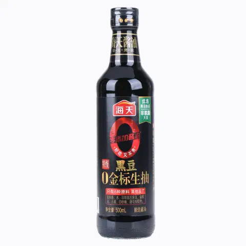 HD Light Black Soybean Sauce 海天黑豆0海天金標生抽500ml