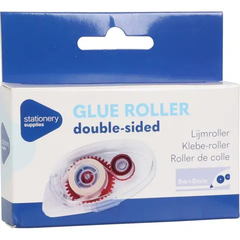 Glue Roller -  Double Sided - 800 cm x 0.8 cm
