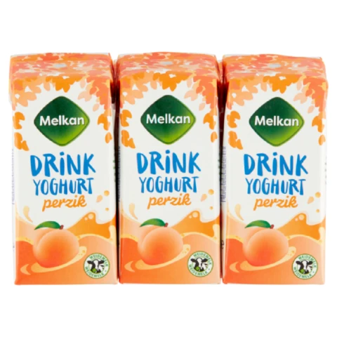 Melkan Yaourt à boire Melkan Pêche 6X200ml