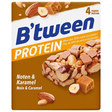 B'Tween Protein Nuts & Caramel 4 Pieces
