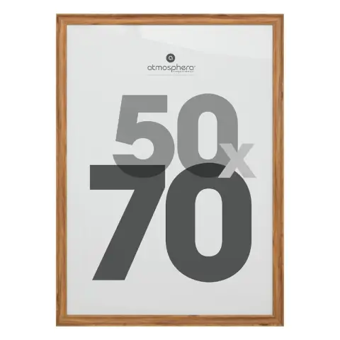 Cadre photo Maé 50 x 70 cm en plastique marron