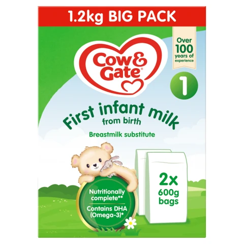 Cow & Gate First Infant Milk 2x600g