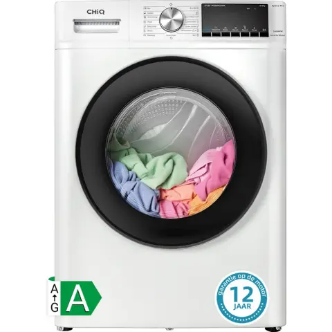 CHiQ Wasmachine 8kg 16 programma's Stoomwas & Snelwas [Energieklasse A]