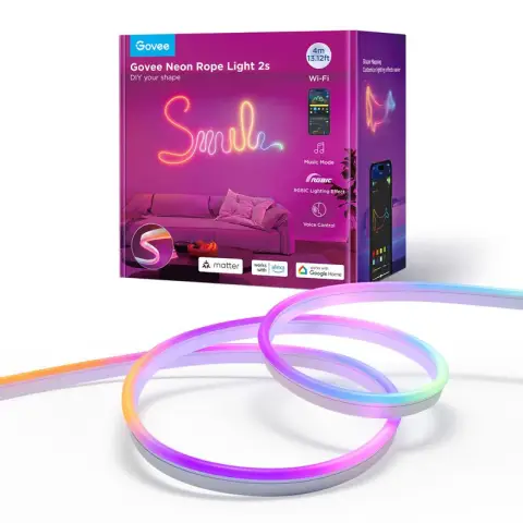 Govee Neon 2s - Neonkoordverlichting - 4m RGBIC Appbediening Spraakbediening Neon 2's