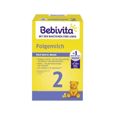 Bebivita Folgemilch 2 (ab 6 Monaten) 500 g