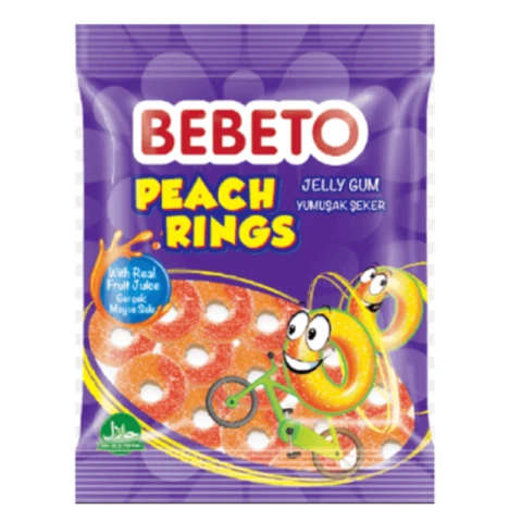 Bebeto J Pfirsichringe 80g
