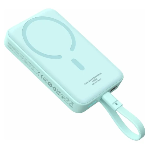 Baseus Powerbank QPow 2 – 30W, 10000 mAh, mit eingebauten USB-Kabeln