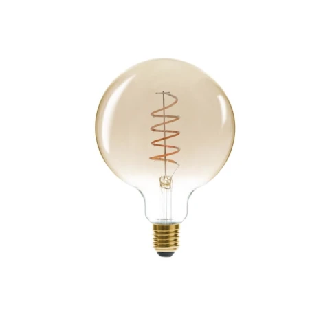 Ampoule LED Globe G125 à filament spiralé ambre