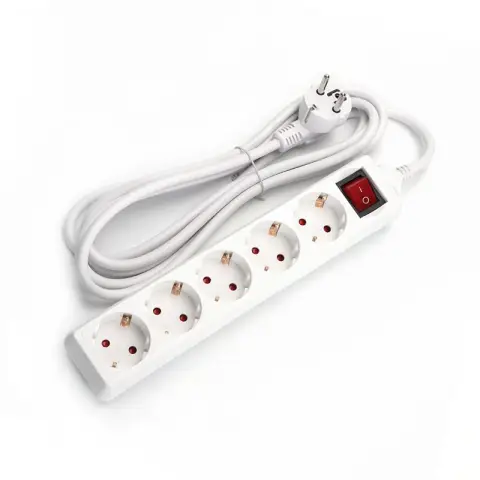 Aigostar 3-fach Steckdosenleiste mit Schalter 1,5m 3G1,0mm² weiß