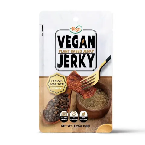 Vegan Jerky - Classic Black Pepper Flavor 50g