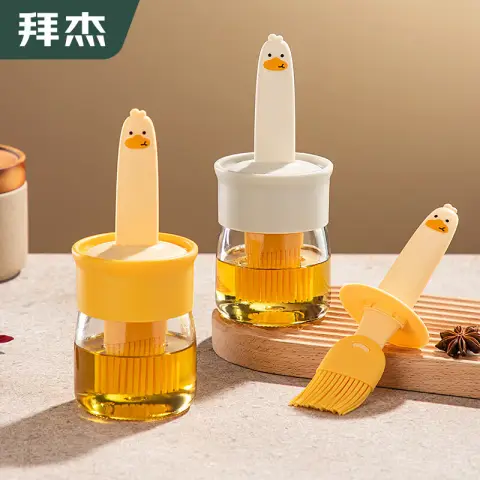 BJ oil brush with bottle, glass baking and barbecue oil brush